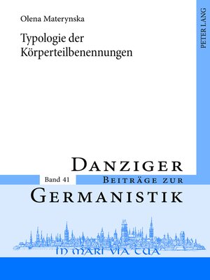 cover image of Typologie der Körperteilbenennungen